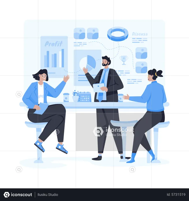 Business evaluation management discussion  Illustration