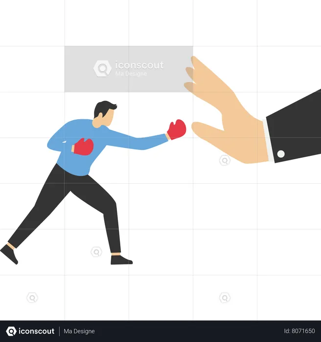 Business fight  Illustration