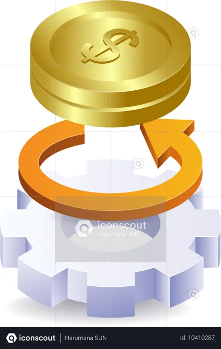 Business finance management  Illustration