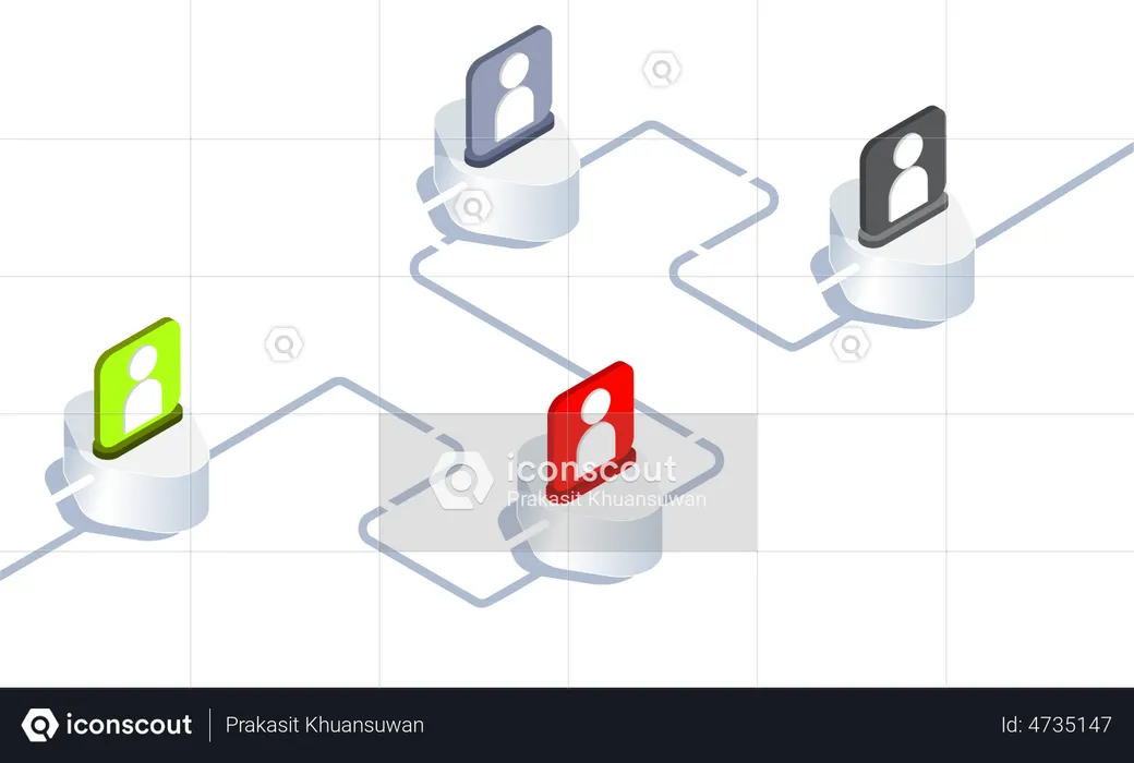 Business flow  Illustration