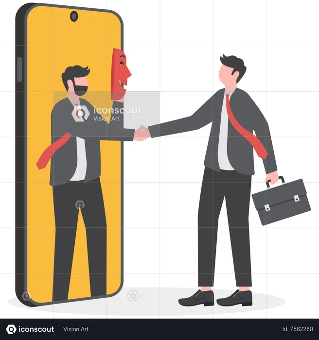 Business fraud  Illustration