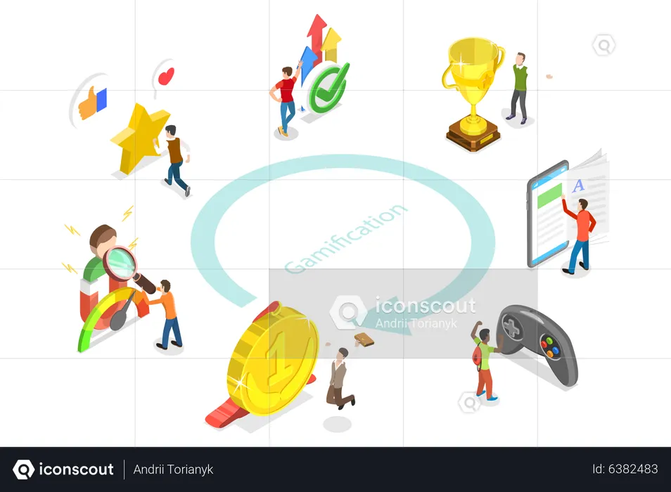 Business Gamification  Illustration