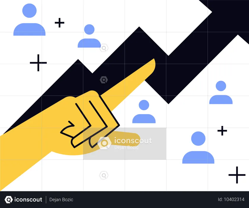 Business graph analysis  Illustration