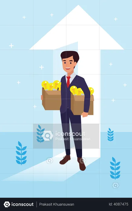 Business growing idea  Illustration