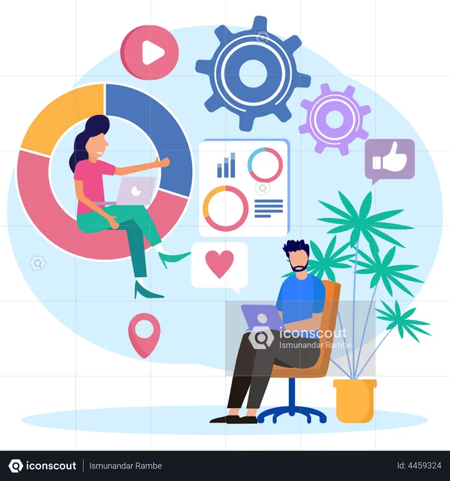 Business Growth analysis  Illustration