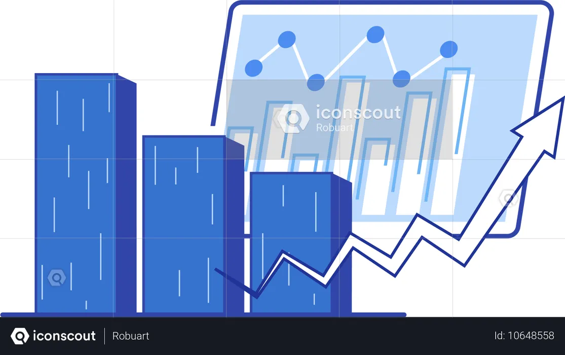 Business growth and analysis  Illustration