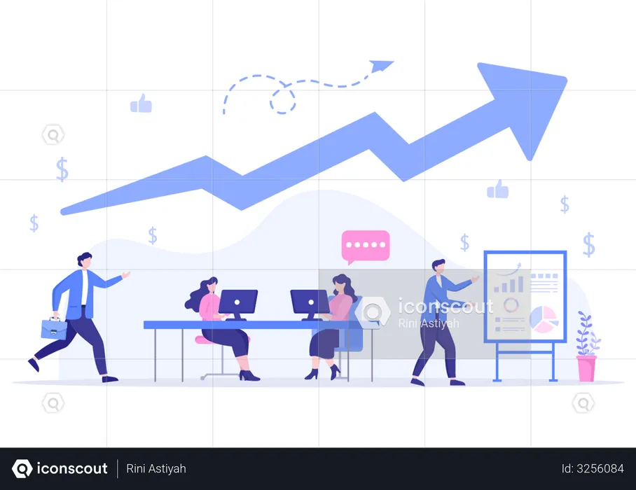 Business Growth  Illustration