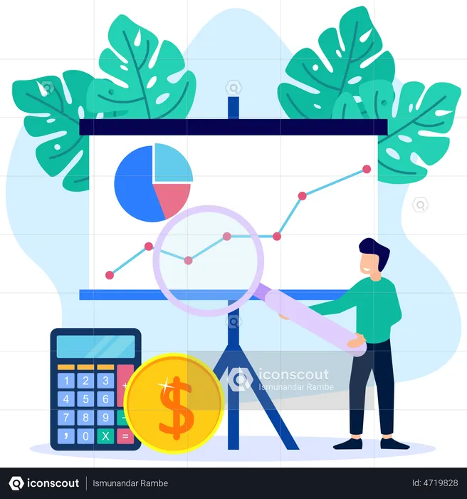 Business growth presentation  Illustration