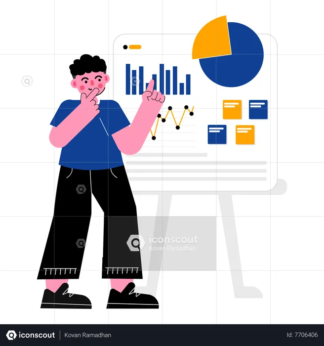 Business growth presentation  Illustration