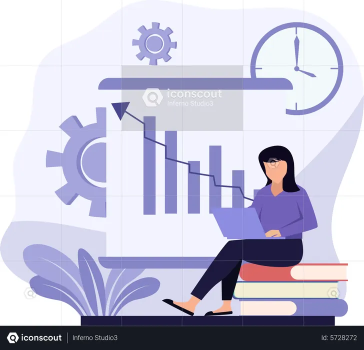 Business Growth Presentation  Illustration