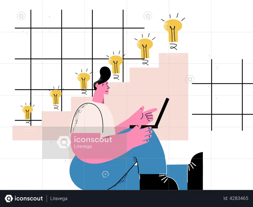 Business growth strategy  Illustration
