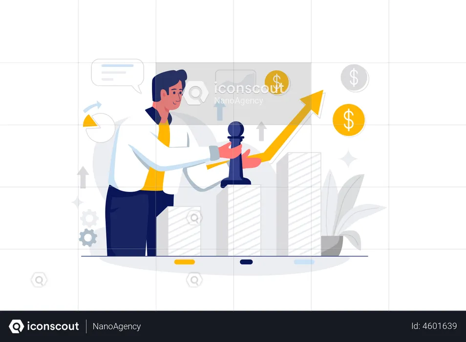 Business growth Strategy  Illustration