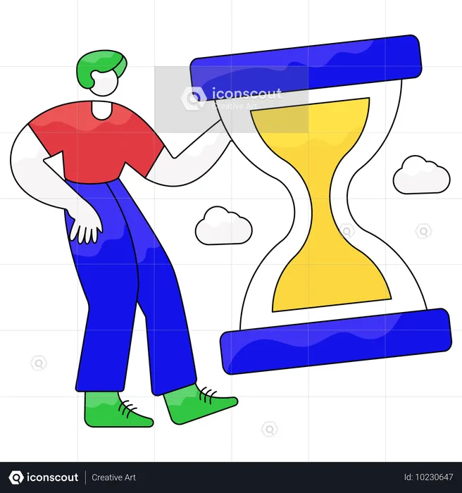 Business Hourglass  Illustration