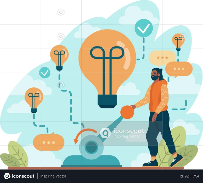 Business idea generation  Illustration