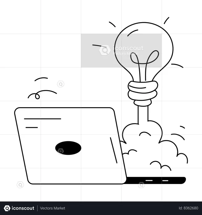 Business Idea Launch  Illustration