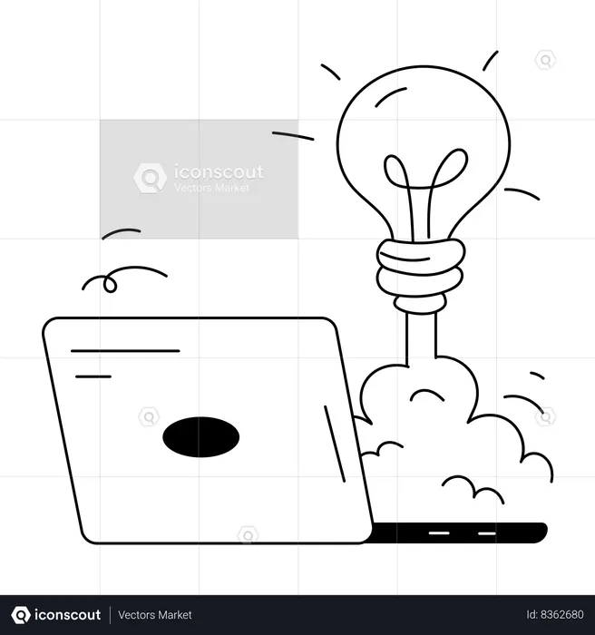 Business Idea Launch  Illustration