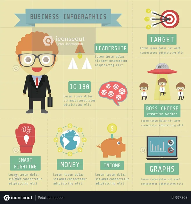 Geschaefts, Infographic,, Money,, Financial,, Marketing,, Flache, Und, Pastell, Stil  Illustration