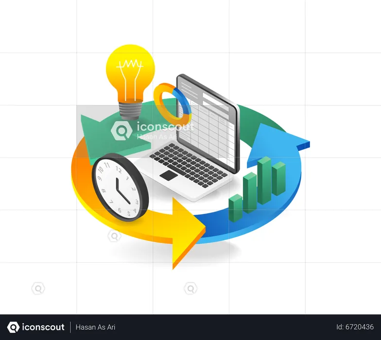 Business Infographic  Illustration