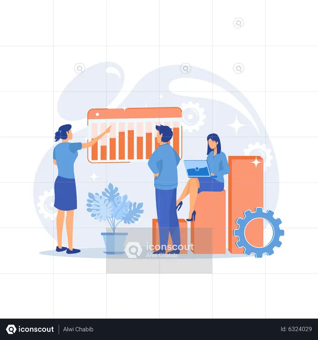 Business innovation presentation  Illustration