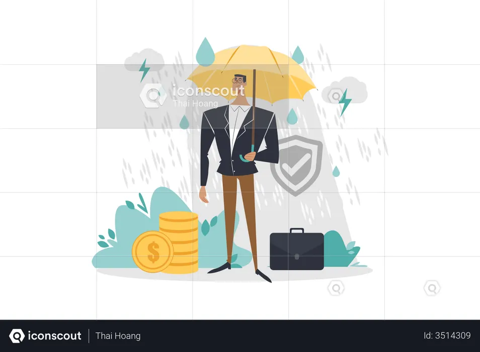 Business Insurance  Illustration