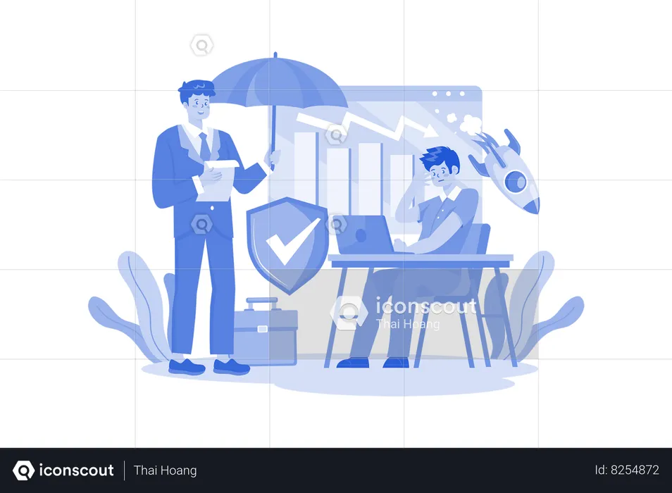 Business insurance  Illustration