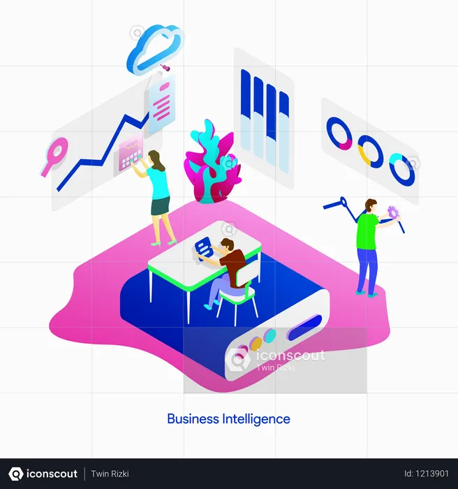 Business Intelligence  Illustration