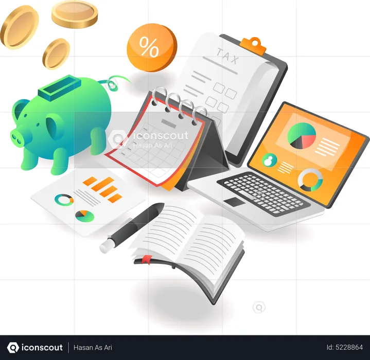 Business investment analyst  Illustration