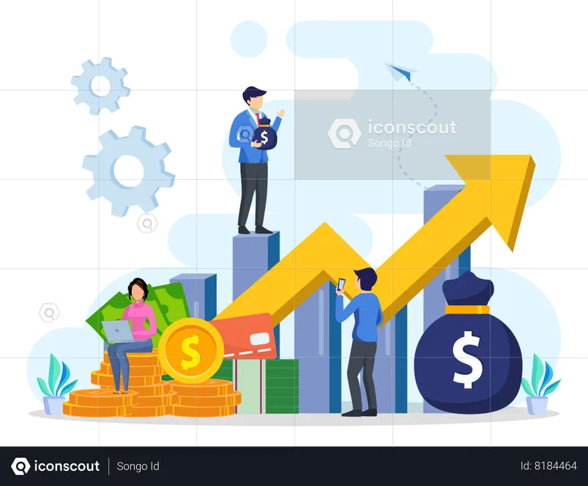 Business Investment Growth  Illustration