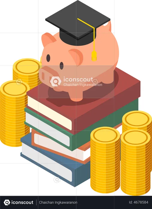 Business investment in education  Illustration