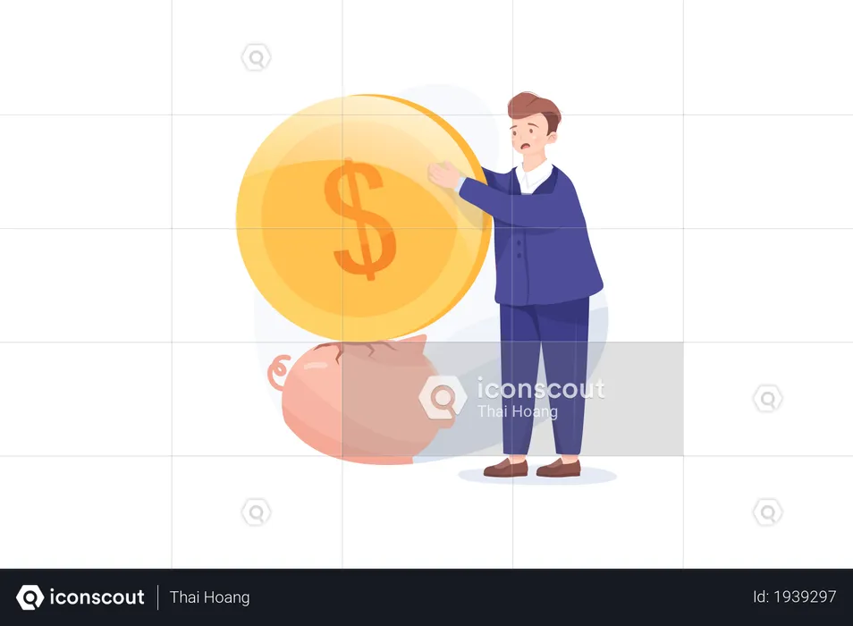 Business investment or savings  Illustration