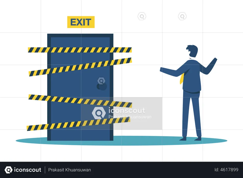 Business investors can't escape the stock market loss  Illustration