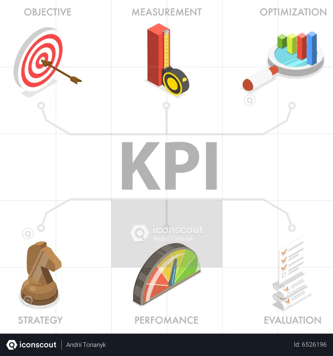 Business Key Performance Indicator  Illustration