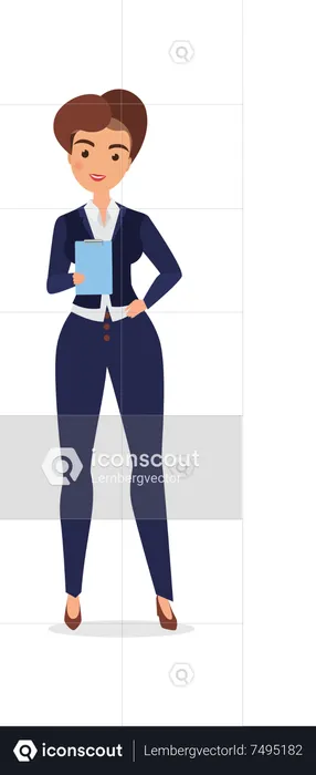 Business Lady  Illustration
