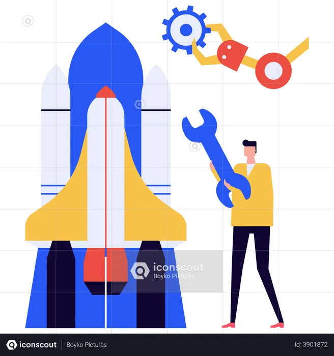 Business launch  Illustration