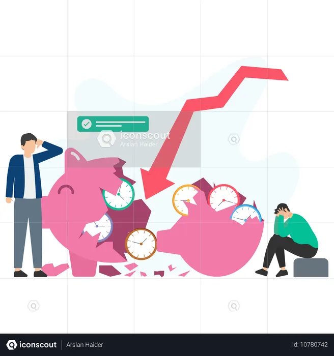 사업 손실  일러스트레이션