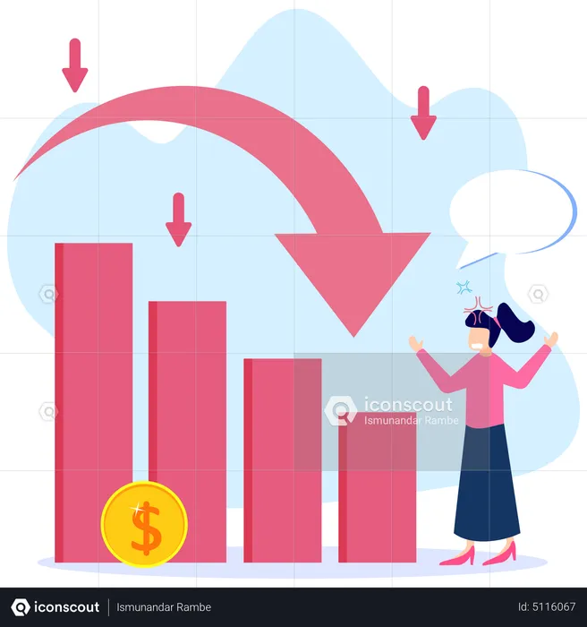 Business Loss  Illustration