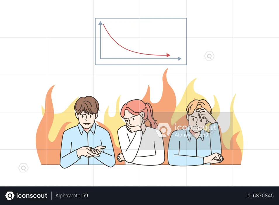 Business loss  Illustration