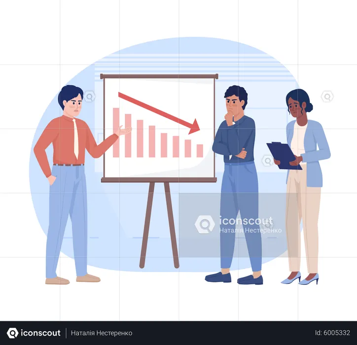 Business loss  Illustration