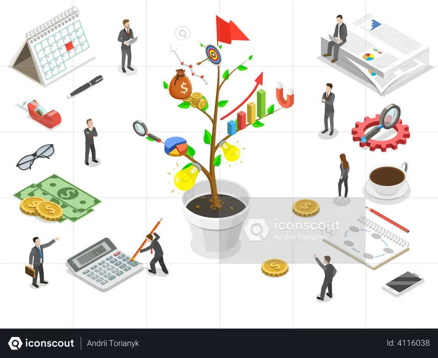 Business management  Illustration