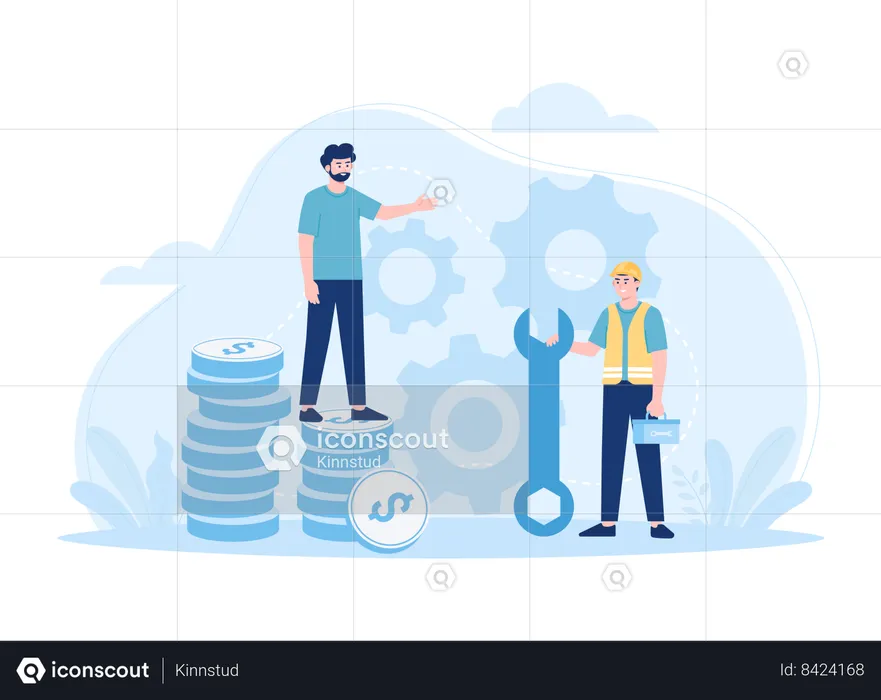 Business management improvement  Illustration