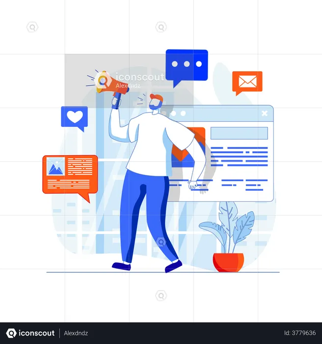 Business Marketing  Illustration