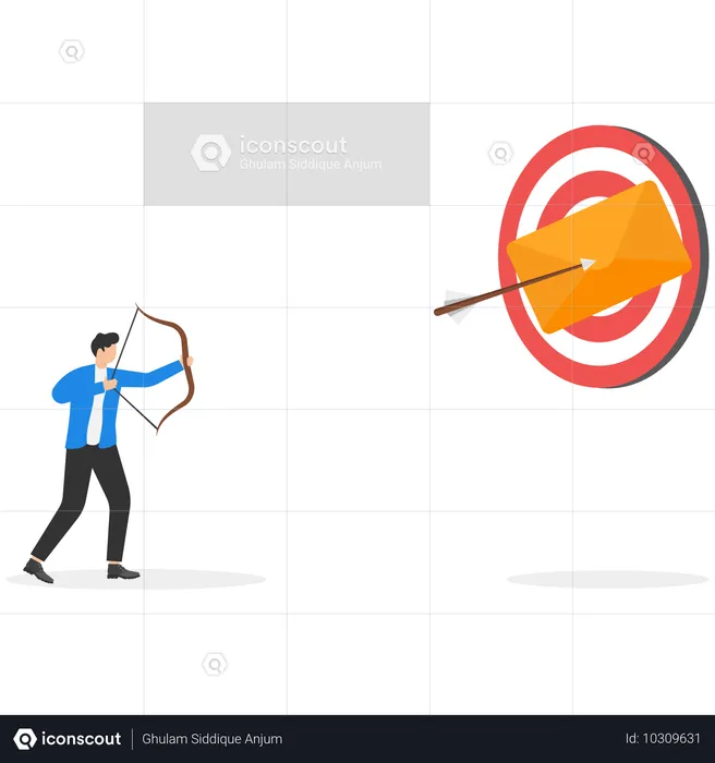 Business marketing target  Illustration