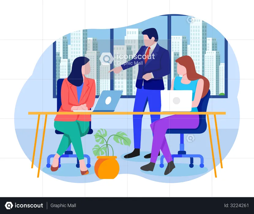 Business Meeting  Illustration