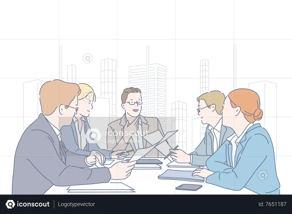 Business meeting  Illustration