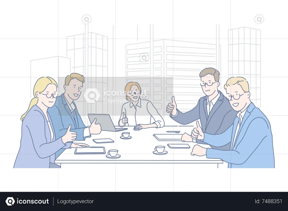 Business meeting  Illustration