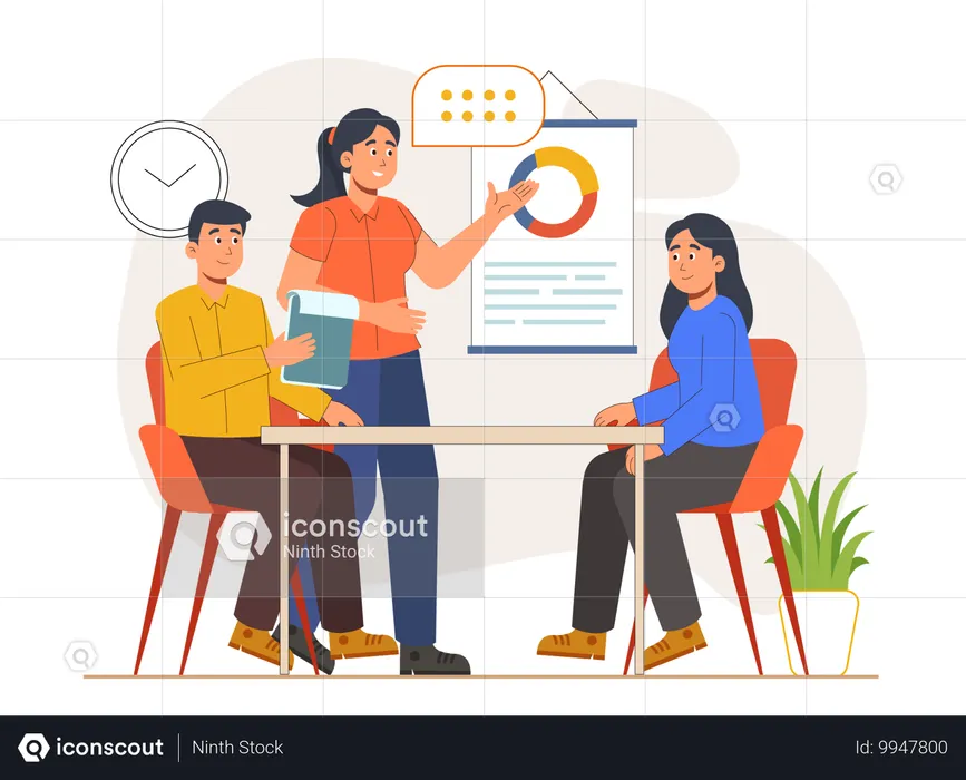 Business Meeting  Illustration