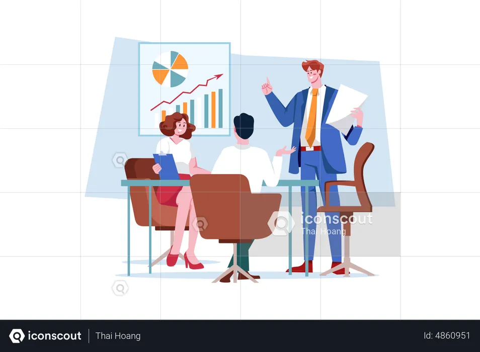 Business meeting  Illustration