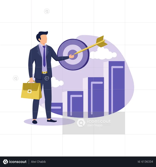 Business milestone  Illustration