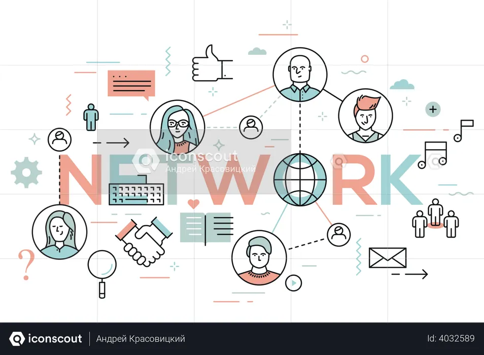 Business networking  Illustration
