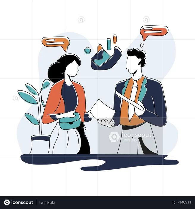 Business Networking Event  Illustration